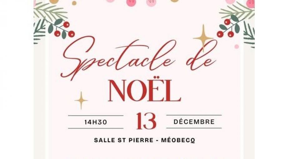 Méobecq - Samedi 13 décembre 2025 à partir de 14h30
